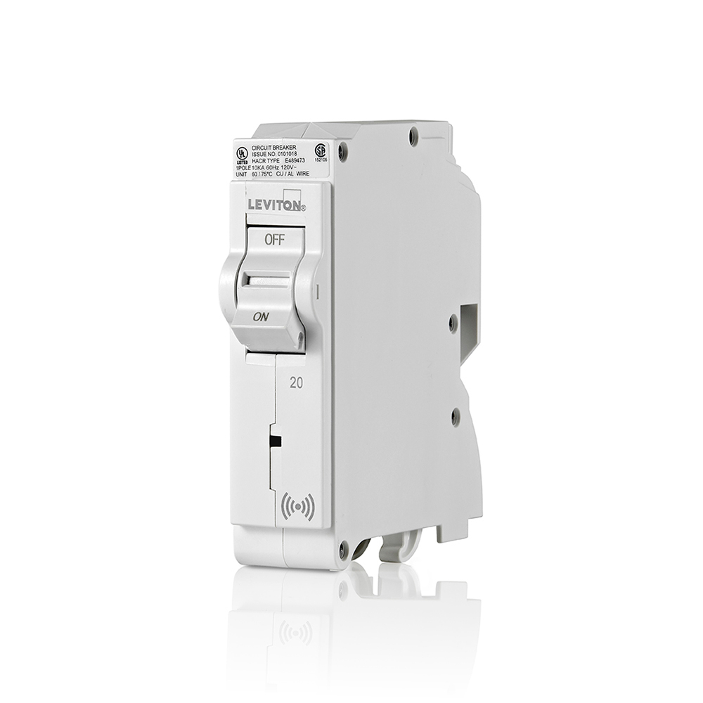 LB120-S Smart Standard Branch Circuit Breaker, 120 VAC, 20 A, 10 kA Interrupt, 1 Poles, Magnetic Trip