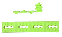 CA25 6230 Cat-A-Pillar Wiring Device Spacer, For Use With Shim or a Plastic Washer to Straighten Crooked Device, Polyethylene, Light Green