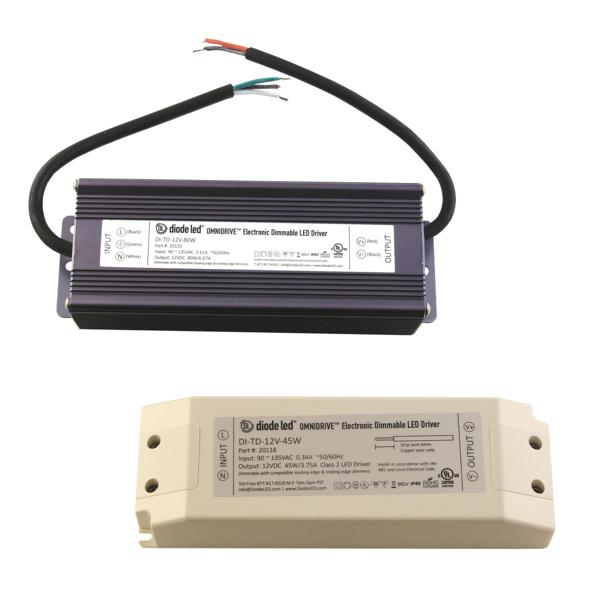 DI-TD-12V-120W OMNIDRIVE Electronic Dimmable Driver, 12V DC, 120W