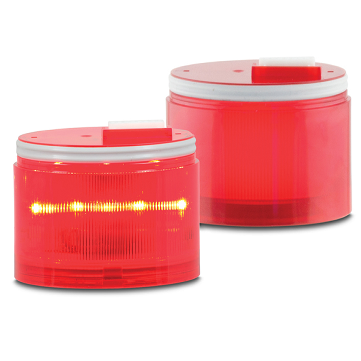 Radiant Steady Light Module, Fresnel Lens, Clear - Modular design allows up to 7 light modules, 6 light modules plus 1 sound module (1 channel) or 5 light modules plus 1 sound module (2 channels). Steady light effect with 6 LEDs. Five lamp/lens colors: Amber, Blue, Clear, Green and Red. Two lens types: Fresnel and Opaque. Compatible with 12-24VAC/DC or 120-240VAC (Voltage dependent on selected wiring module). Indoor/Outdoor use. PLC compatible. Type 4X, IP65 enclosure when installed with both gaskets included with each module. IP69K compliant when installed with both gaskets included with each module. UL and Cul Listed, CE Certified.