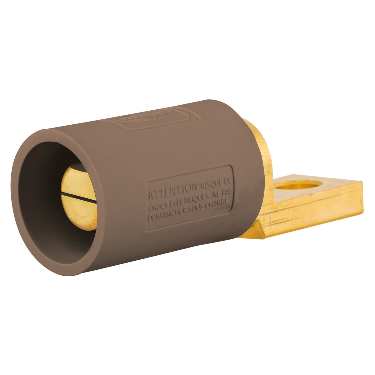 HBLMOSBN 16 Series Male Offset Stud Standard Straight Single Pole Receptacle, 600 V AC/250 V DC, 400 A, 4/0 AWG Wire, Screw Terminal Connection, 3R/4X/12 NEMA Rating