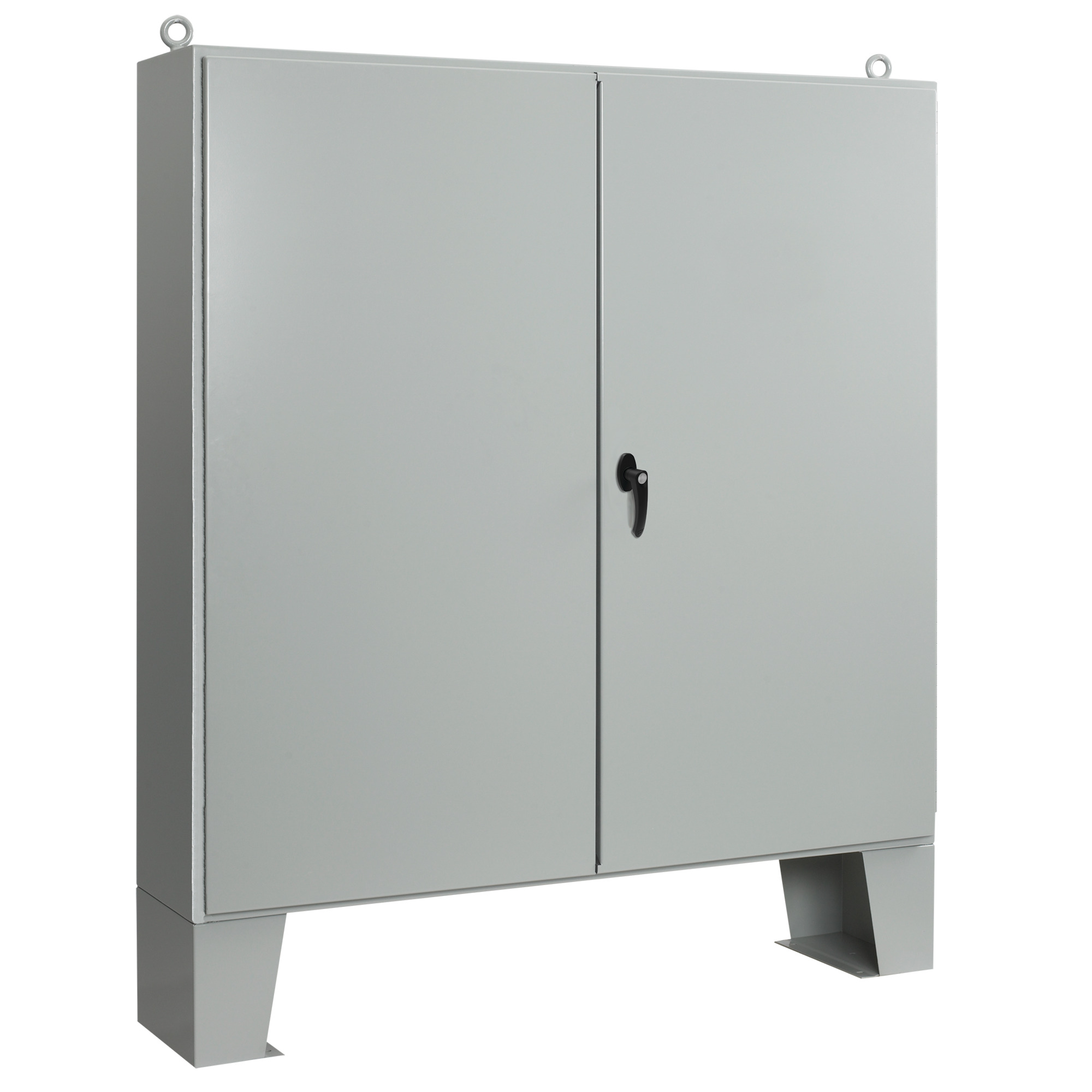 A727224ULPG A12L 2-Door Enclosure With Floor Stand, 72.06 in L x 72.06 in W x 24.06 in D, NEMA 12/IP55 NEMA Rating, Steel
