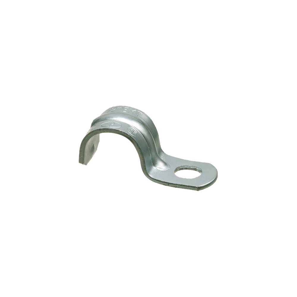 370 1-Hole Heavy Duty Click-On Conduit Strap, 1/2 in Conduit, Steel