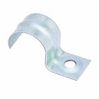 Eaton B-Line series one hole rigid conduit/pipe strap, 0.05" H x 0.75" D, Steel, Electro-plated