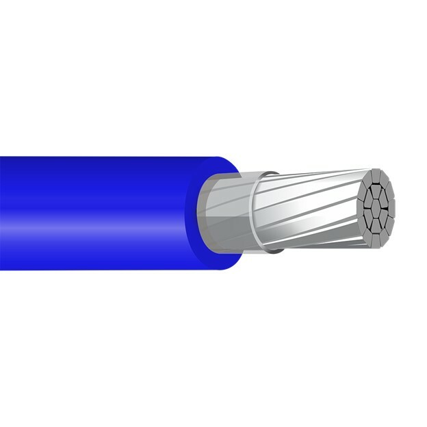 XHHW Cable, 600 KCMIL, Blue, Stranded, Aluminum Conductor, 2500 Foot Reel