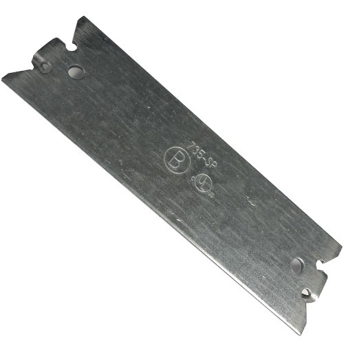 735-SP Bridgeport Safety Plate, 5 in L x 1-1/2 in W, Steel, Gray