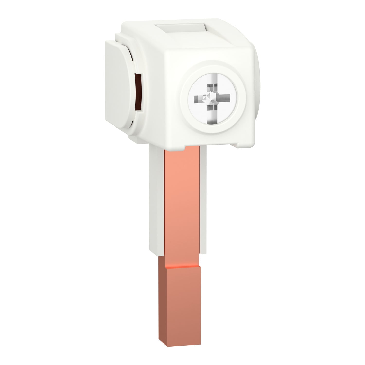 A9XPCM04 Acti 9 Busbar Connector, For Use With Acti 9, Multi 9 C60 to C60H, C60 to C60L, C60 to C60N, C60 to C60CTRL Combination Busbar, 100 A, 35.4 lb.-in Tightening Torque, White