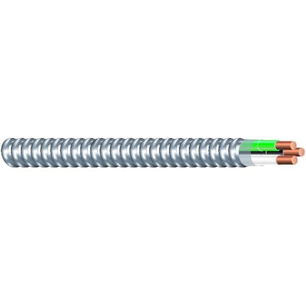 MC Armorlite Cable, 12 AWG, 2 Conductors, Solid, 1000 Foot Reel
