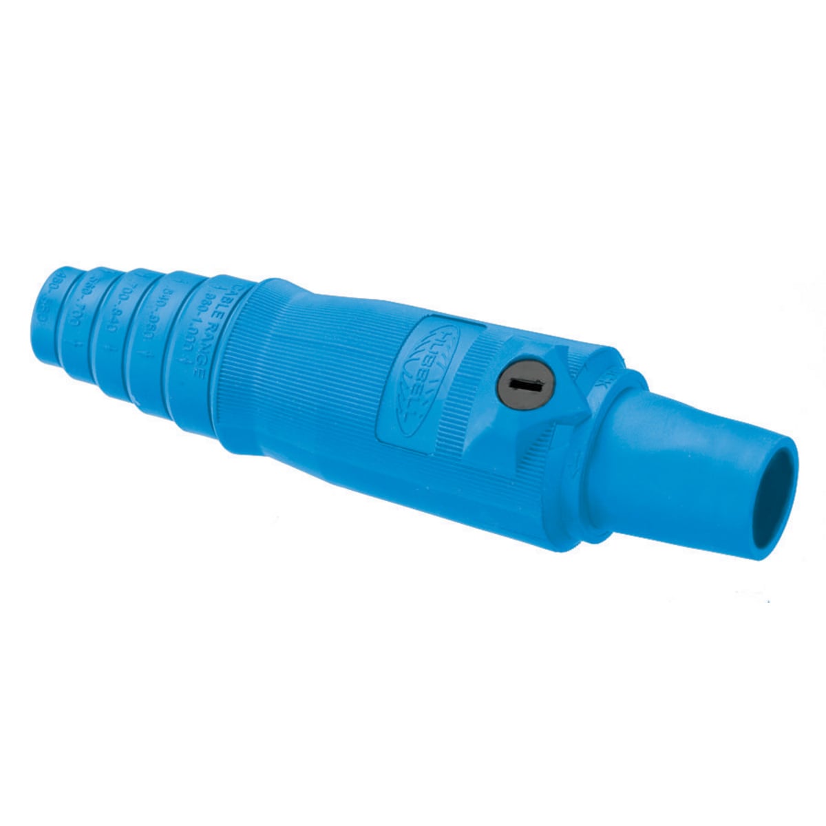 HBL400FBL 16 Series 1-Phase 1-Pole 1-Phase Female Non-NEMA Standard Locking Plug, 600 V AC/230 V DC, 400 A, 2/0 to 4/0 AWG Wire, Pressure Screw Terminal Connection