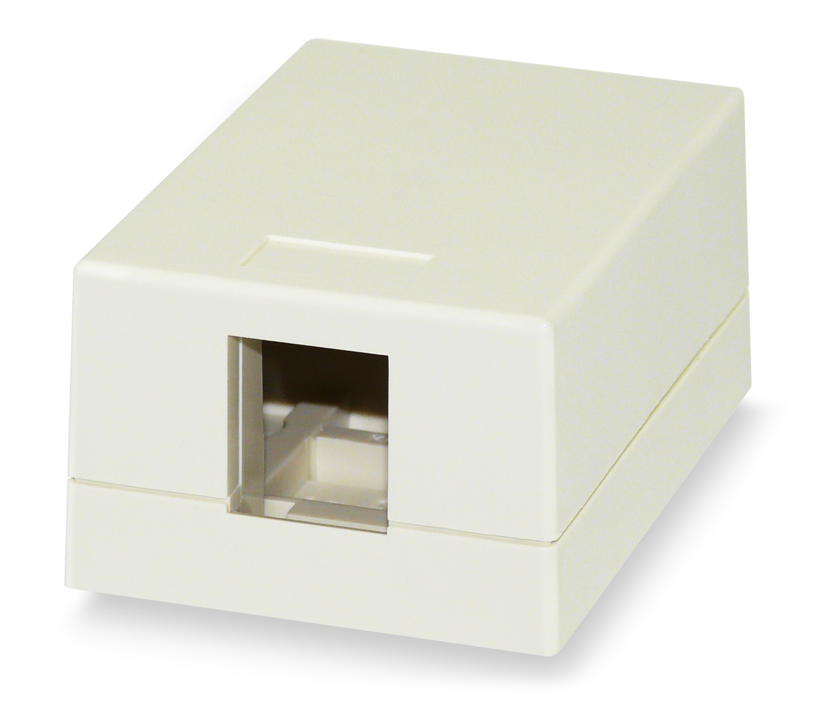 1-Port Surface Mount Box Ivory