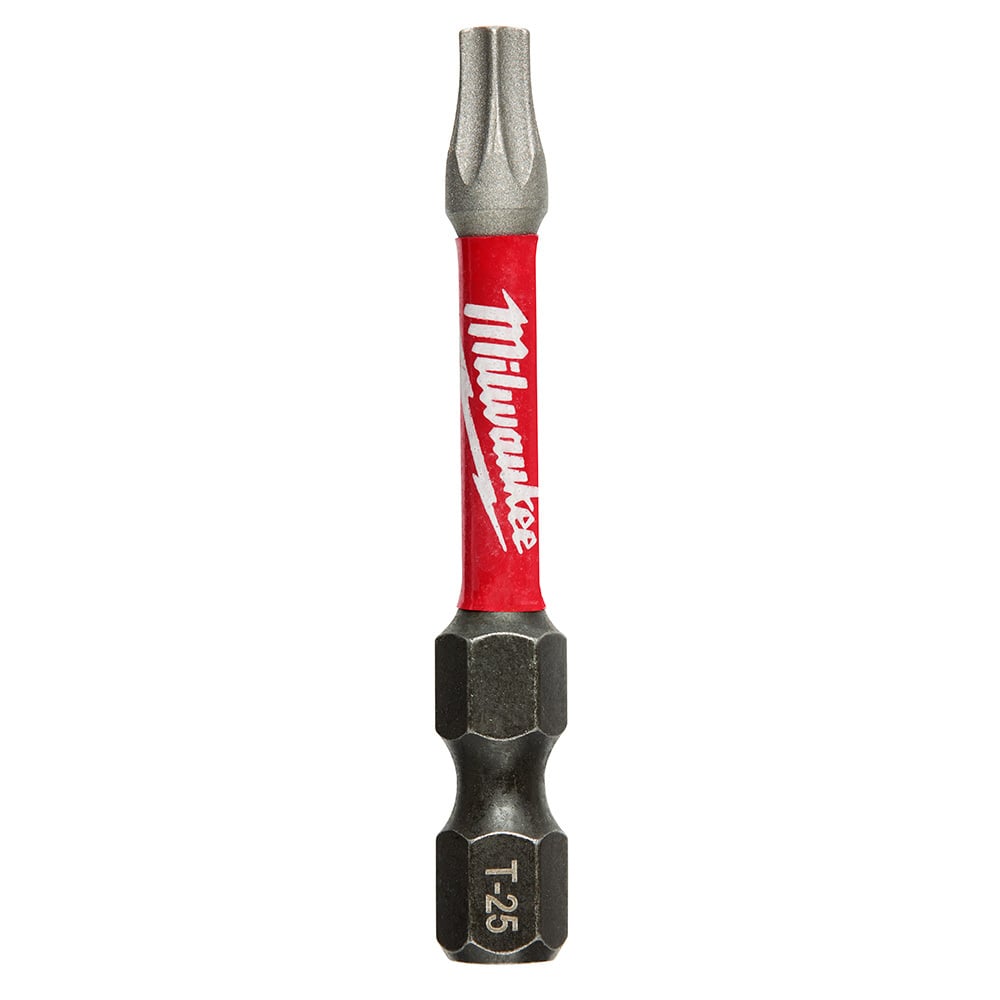 48-32-4785 Shockwave Impact Duty Impact Power Bit, T25 Torx Point, 2 in OAL, 1/4 in, Alloy Steel
