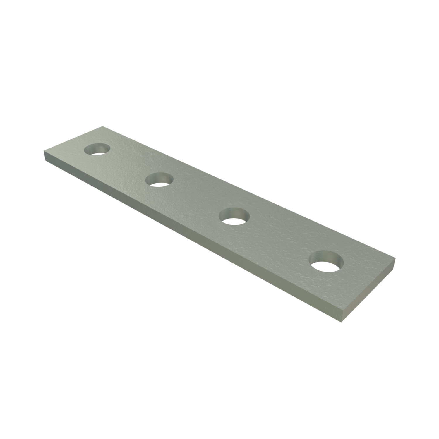 P1067-HG Channel Flat Plate Fitting, 4 Holes, 7-1/4 in L x 1-5/8 in W x 1/4 in THK, HRPO Steel