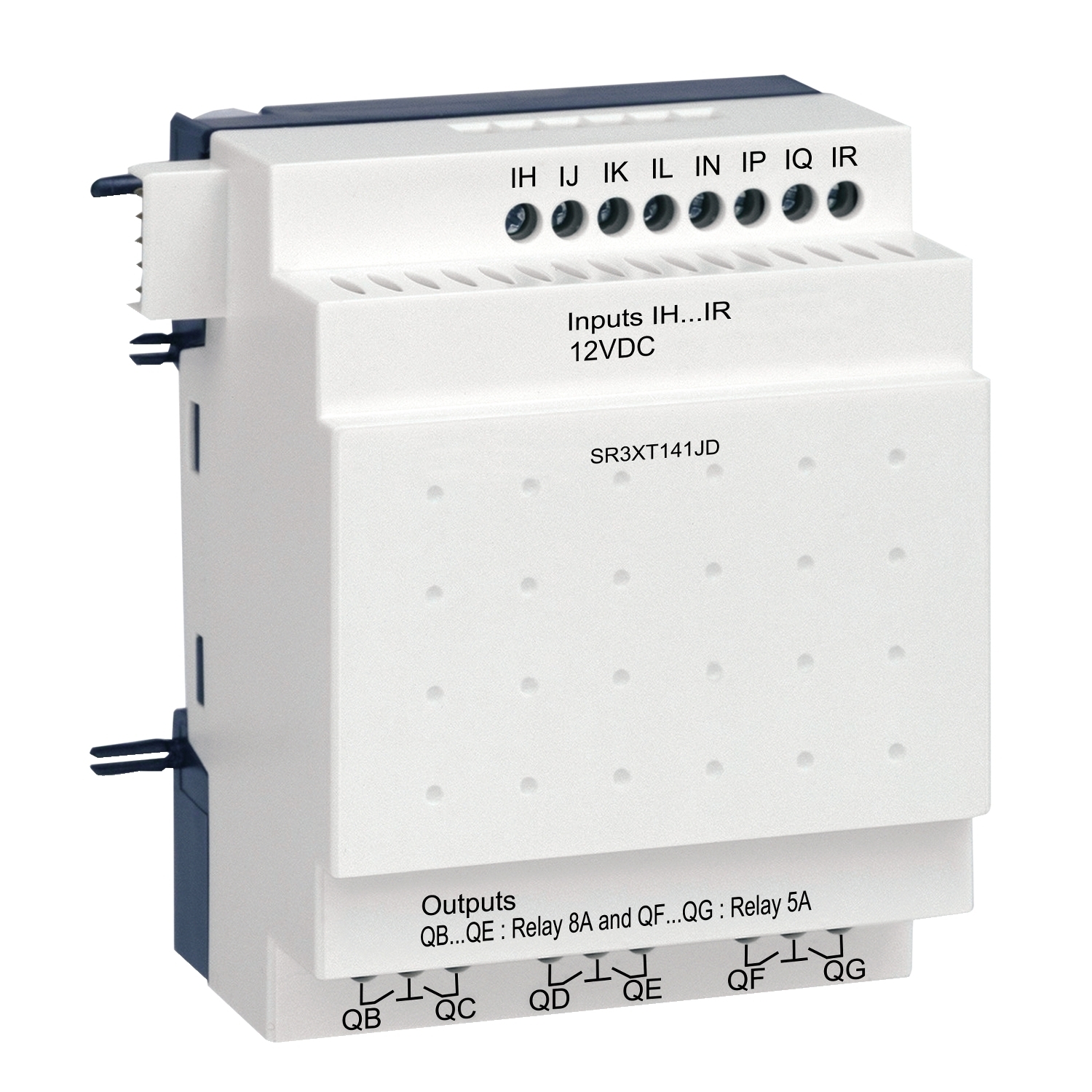 SR3XT141JD Discrete I/O Extension Module, 12 V DC, 4 mA, 14 Inputs, 14 Outputs