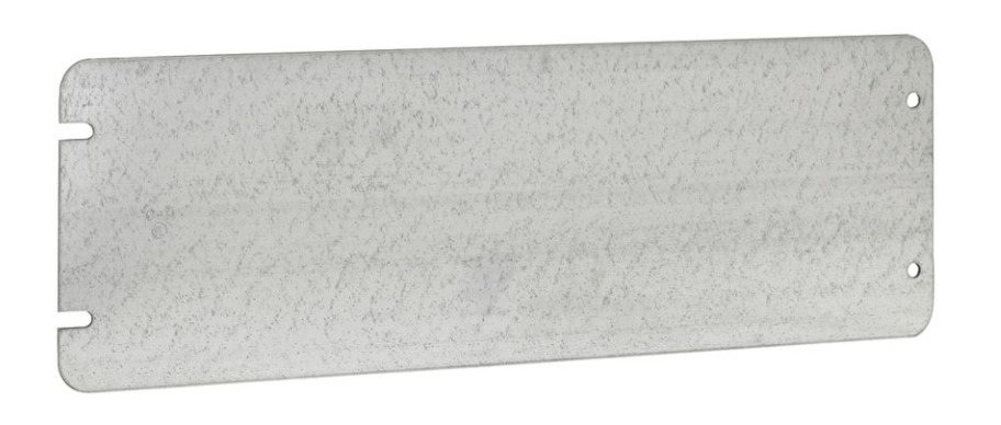 TP805 Flat Welded Box Cover, 12-7/16 in L, Blank Cover, Steel