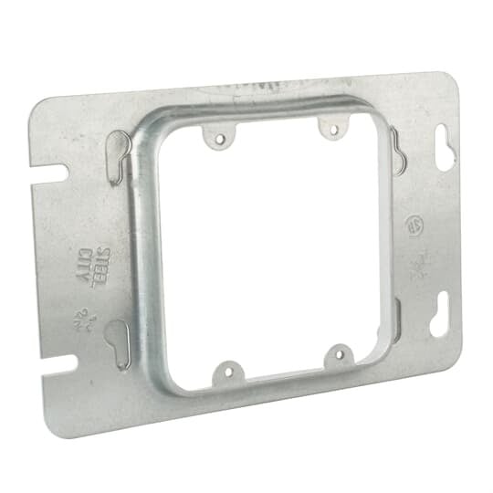 2-GC Steel City Outlet Box Cover, 7 in L x 4-11/16 in W, Steel