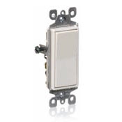 5601-2 Decora Grounding AC Quiet Switch, 120/277 V AC, 15 A, 1/2 hp, 2 hp Power Rating