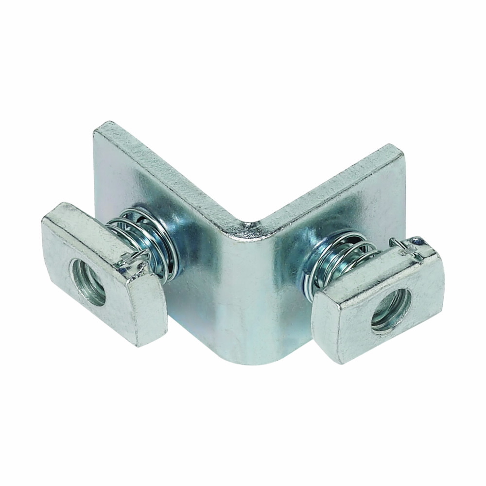 B230PAZN 90 deg Pre-Assembled Corner Angle, 2 Holes, 2-1/16 in L x 1-7/8 in W x 7/32 in THK, Steel