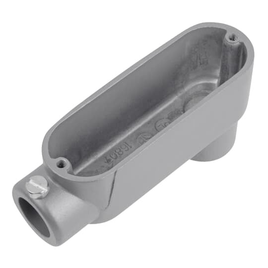 BLB-2 Red Dot Type LB Conduit Body, 3/4 in Hub, 7.3 cu-in Capacity, Die Cast Aluminum