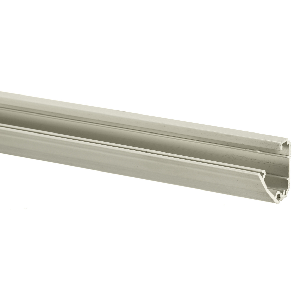 PW1ABC7 Standard Latching Raceway With Adhesive, 7 ft L x 1.19 in W x 1/2 in H, 1 Channel, Thermoplastic