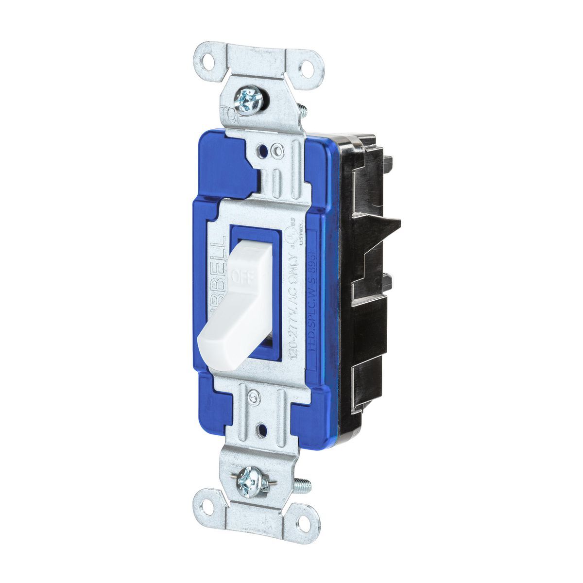 CSB315STW EdgeConnect 3-Way Toggle Switch, 120/277 V, 15 A, 3 W Power Rating, 2-Position Contact
