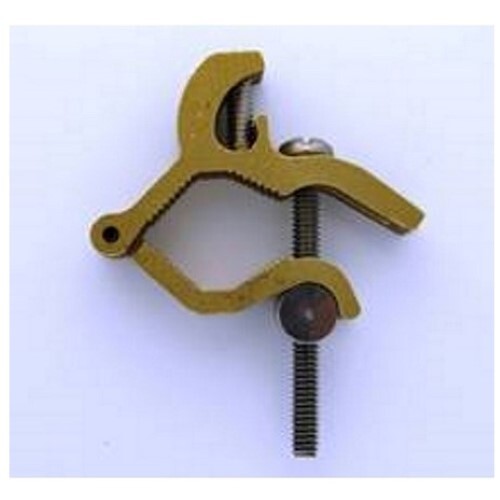 SDB-1301B Bridgeport Mighty-Bond Direct Burial Single Bolt Grounding Clamp, 10 to 2 AWG Conductor, Bronze