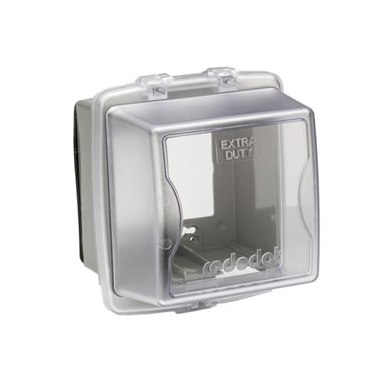 2CKPL Red Dot Extra Duty Non-Metallic Universal Weatherproof While-In-Use Cover, 6-5/8 in L x 5-9/16 in W x 4-3/4 in D