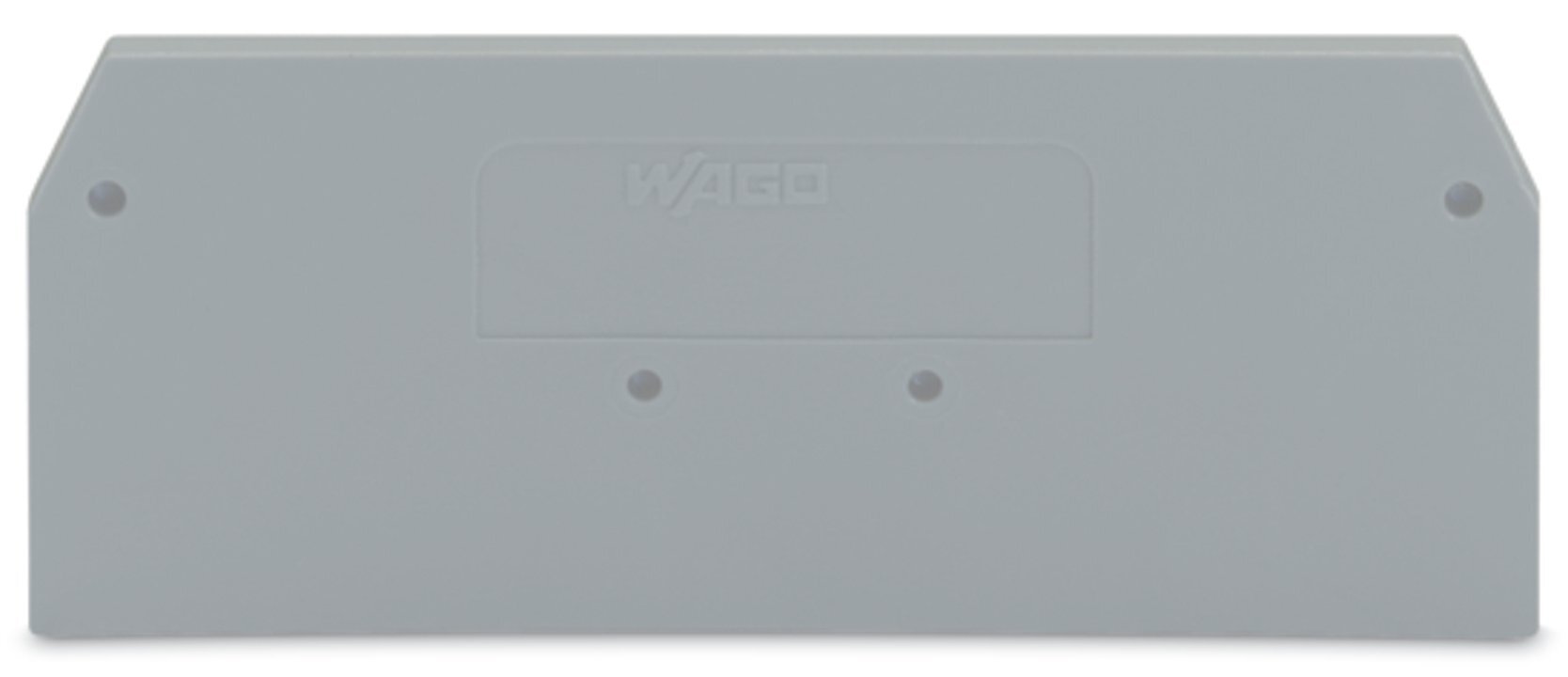 281-324 End Intermediate Plate, For Use With Rail Mounted Terminal Block, Gray
