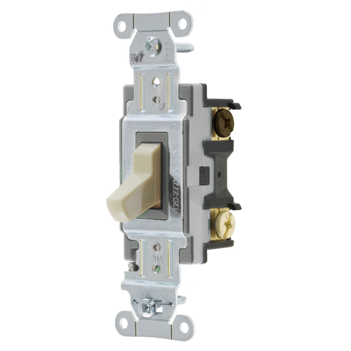 CSB420I 4-Way 2-Position Specification/Commercial Grade Standard Toggle Switch, 120 to 277 V AC, 20 A, 5540 W Power Rating, 2-Position Contact