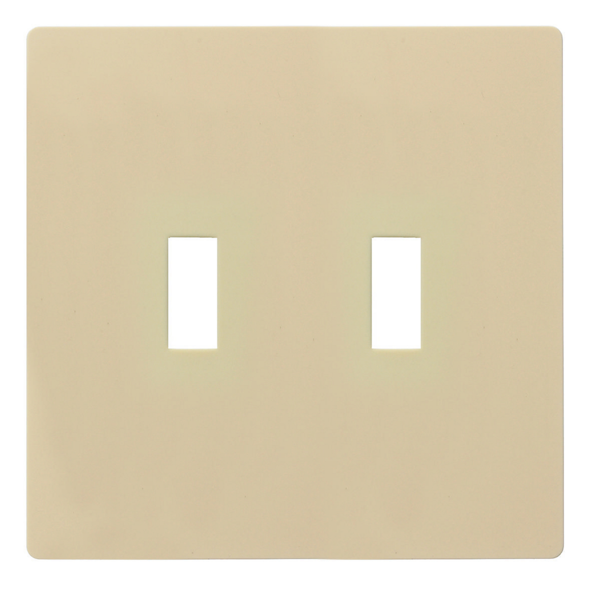 RFW2I Standard Wall Plate, 2 Gangs, 6.5 in W x 5.2 in H, Nylon/Thermoplastic, Ivory