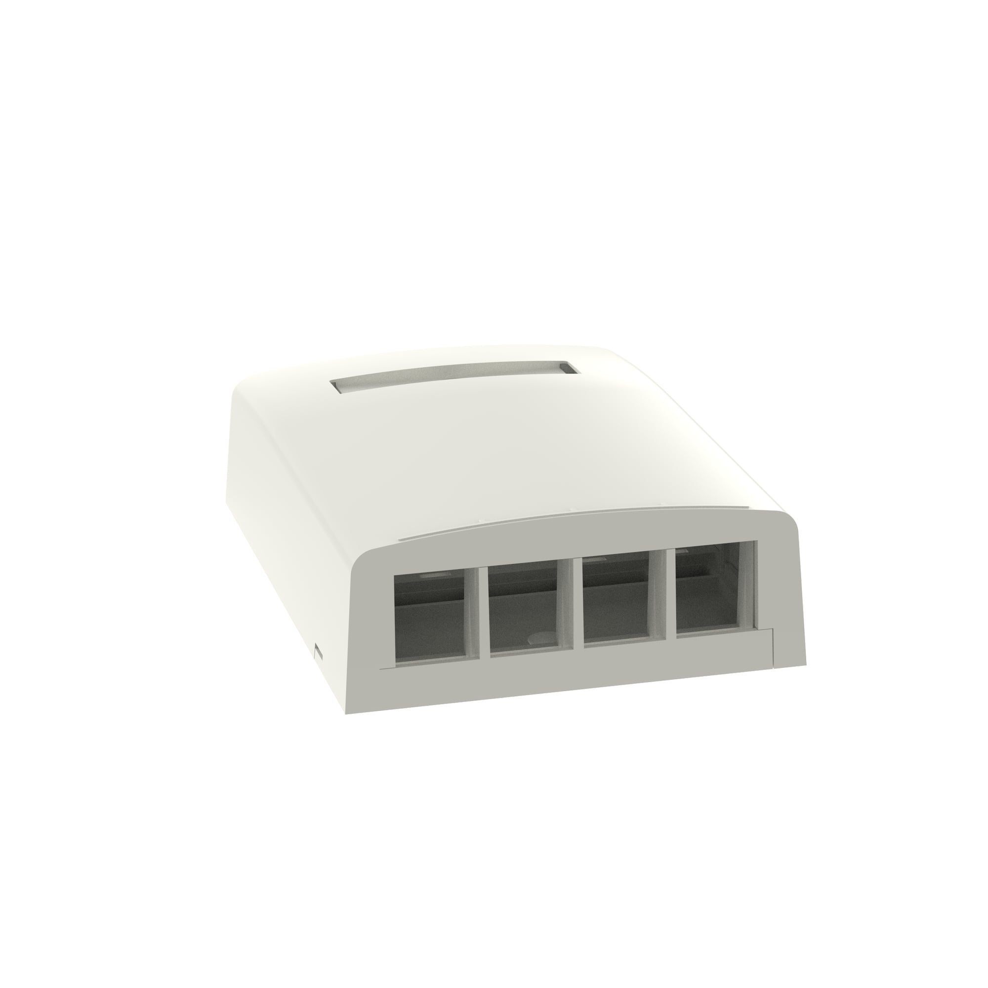 NetKey Surface Mount Box, 4-Port, International White