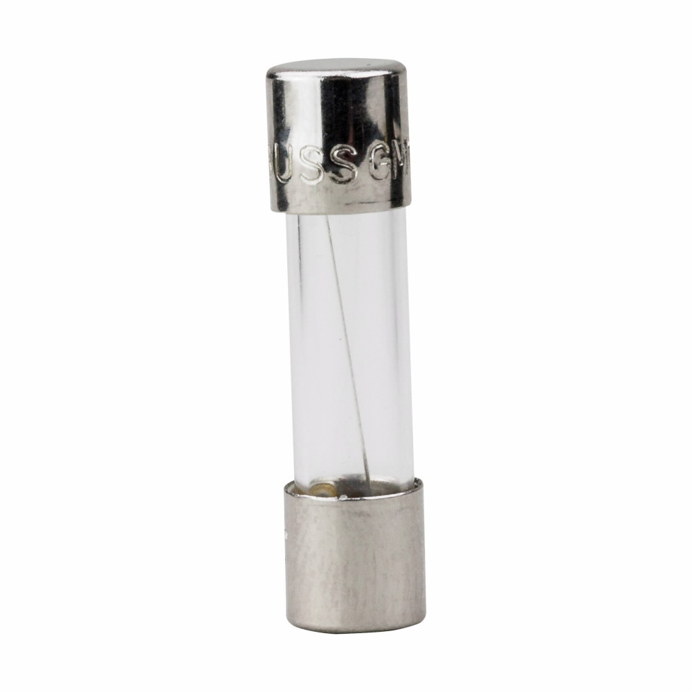BK/GMC-100-R Electronic Medium Small Dimension Time Delay Fuse, 100 mA, 250 V AC/32 V DC, 35 A at 10 kA Interrupt, Cylindrical Body