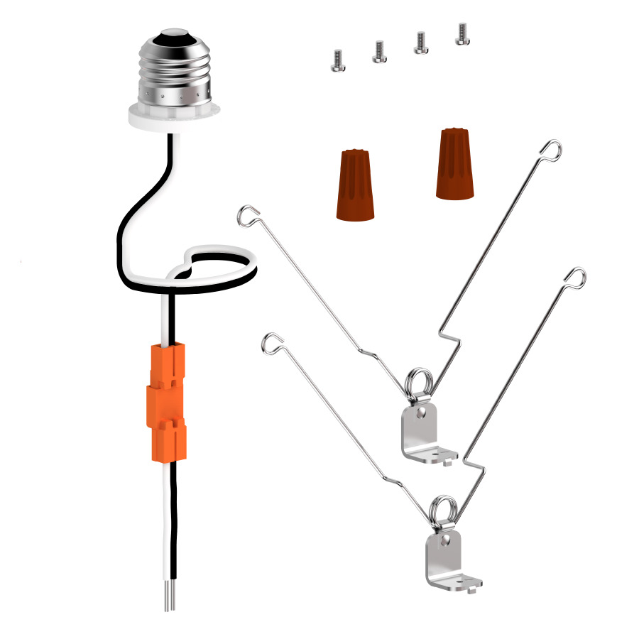 SUMO-6IN-RETROFIT SUMO Mounting Kit, For Use With 7 in SUMO models that allows for installation into recessed housings, E26 Edison Base, Round Shape, 6 in Size, Plastic, White