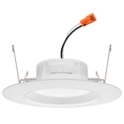The switchable RetroBasics LED Trim Kit is the perfect solution for any residential or light commercial setting. Available in 4" and 5/6" sizes, the standard RetroBasics downlight is designed to replace trims and lamps in existing housings or designed to pair perfectly with the new Quick Connect Housing by Juno for a low-cost LED downlight solution.