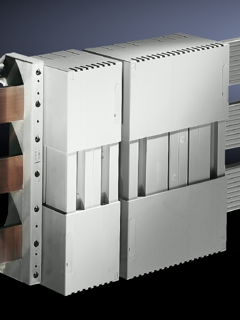 3091000 Busbar System Cover, For Use With Systems without a Base Tray, ABS, Pale Gray