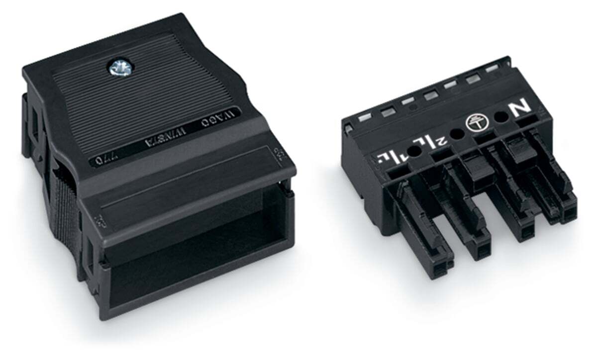 770-104 770 4-Pole Socket, 8 Positions, 0.39 in, 0.35 in Wire, Polyamide (PA66)