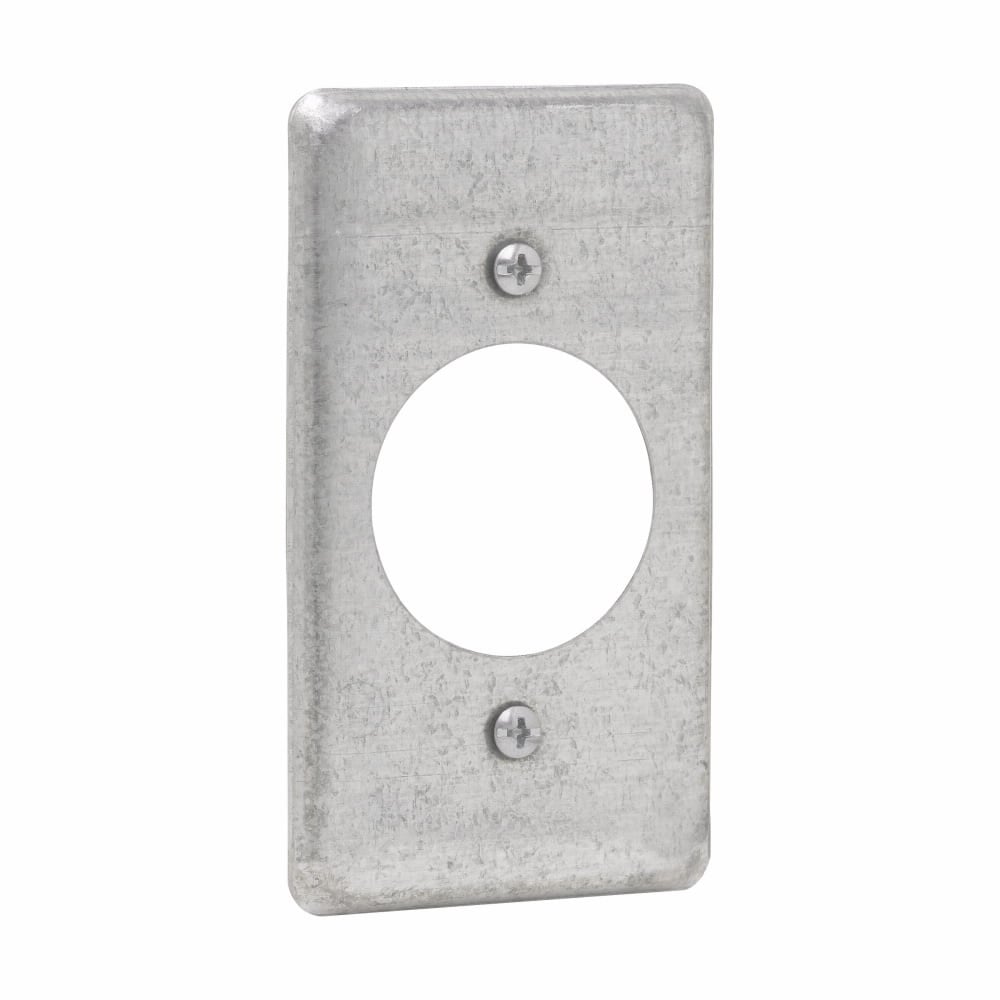 TP610 Utility Electric Box Cover, 4 in L x 2-1/8 in W, Steel