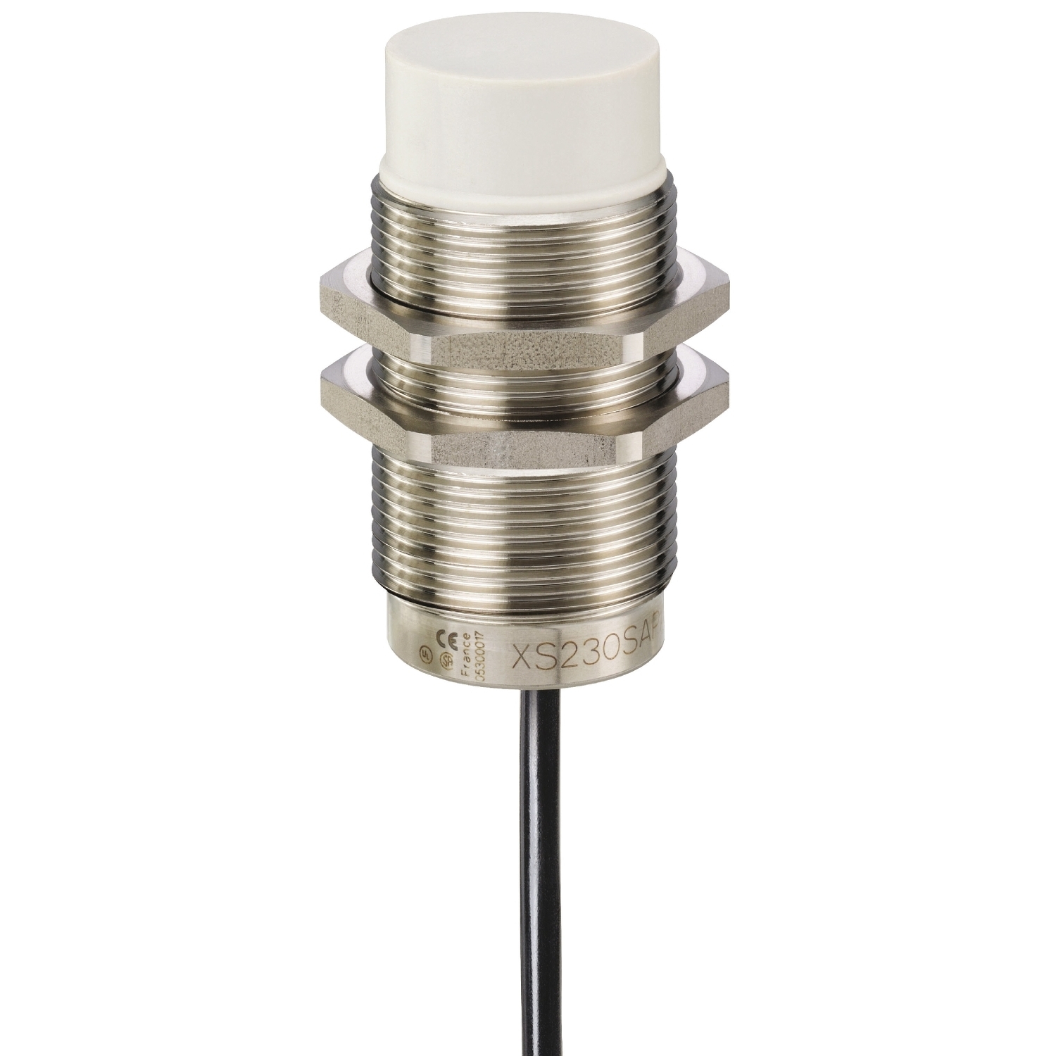 XS230SAMAL5 OsiSense XS2 Series Cylindrical Fixed Form Proximity Sensor, Inductive, Discrete Output, 1NO Contact, 20 to 240 V AC/DC