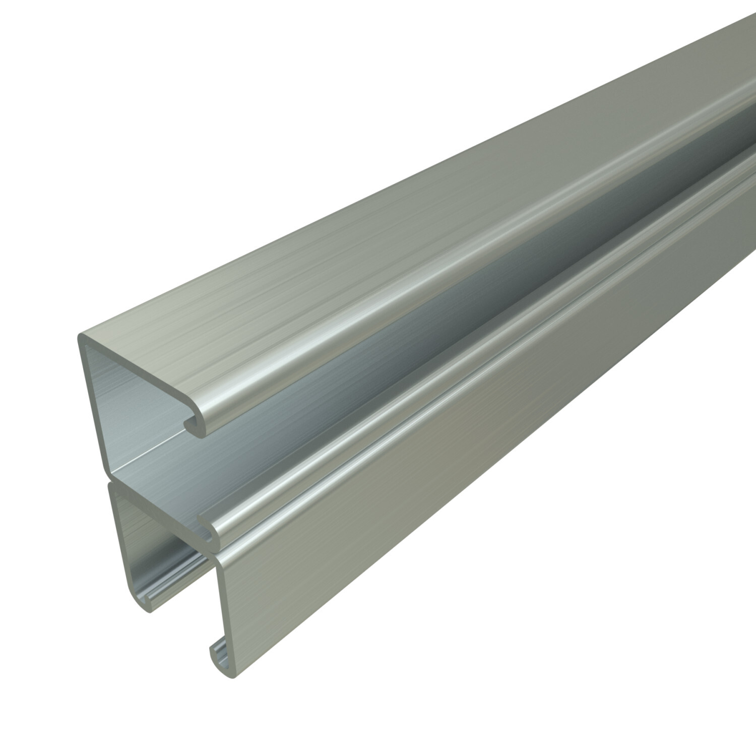 P1001C-10HG P1000 Double Combination Channel, 10 ft L 1-5/8 in W 3-1/4 in D 12 ga THK, Low Carbon Steel, Hot Dipped Galvanized, Domestic