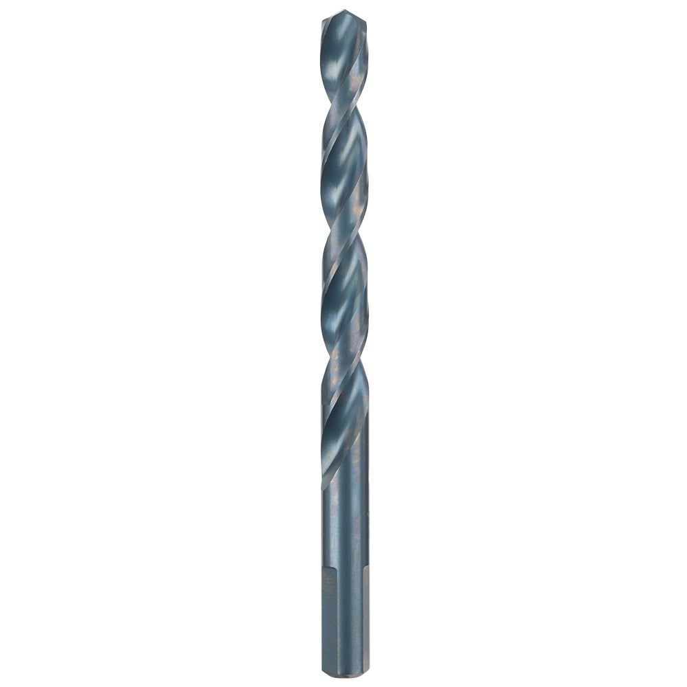48-89-2730 Thunderbolt Secure-Grip Jobber Length Drill Bit, 3/8 in Drill - Fraction, 0.375 in Drill - Decimal Inch, 135 deg Point, HSS, Black Oxide