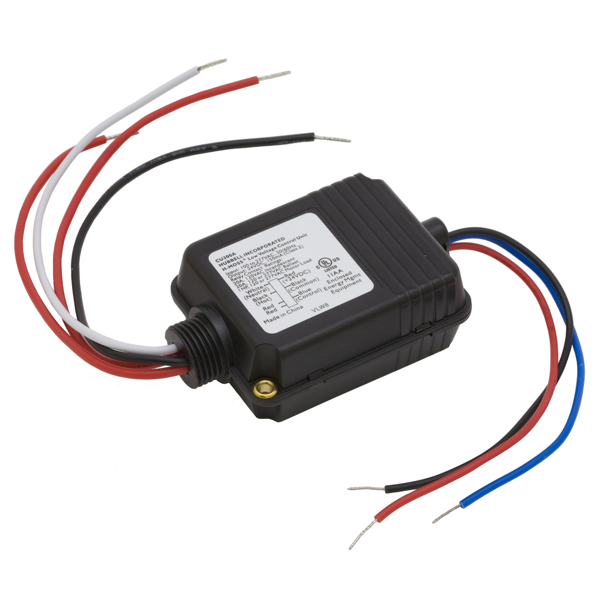 CU300A Universal Standard Occupancy Sensor Control Unit, 120/277 V AC, 0 to 1800 W Power Rating, 3.69 in L x 2.33 in W x 1.36 in H