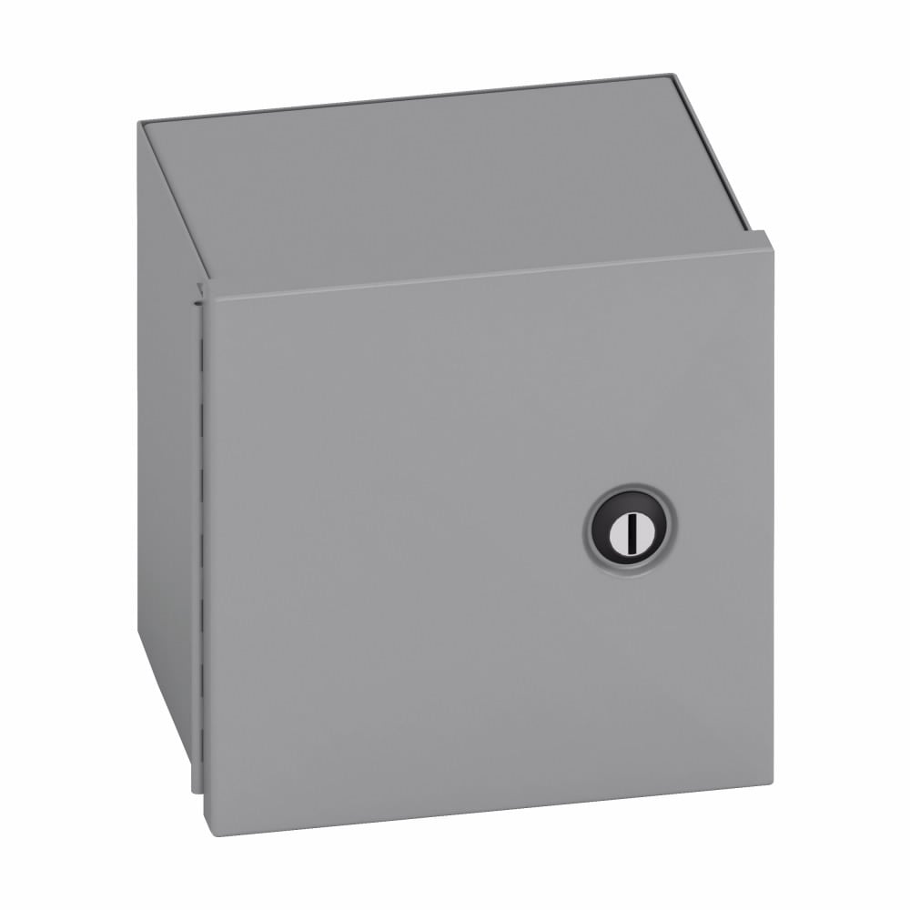 1086-1 D70 Subclass Small Panel Enclosure, 8 in W x 6 in D x 10 in H, NEMA 1/IP30 NEMA Rating, Carbon steel