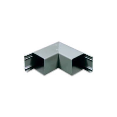 EGLER Carlon Wire Safe 90 deg External Non-Metallic Wireway Cover, 6 in L x 6 in W, PVC, Gray