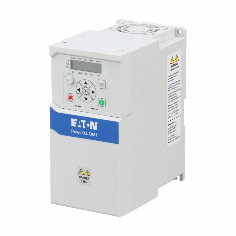 DM1-12011NB-S20S DM1 Drive, 200 to 240 V AC, 4.29 in W x 7.09 in D
