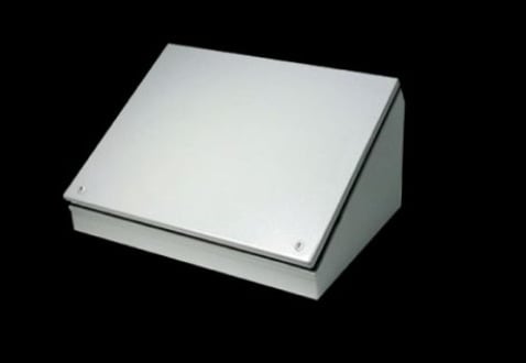 8018824 CS Series Console Enclosure, 16 in W x 9 in D x 12 in H, NEMA 12/13, Carbon Steel