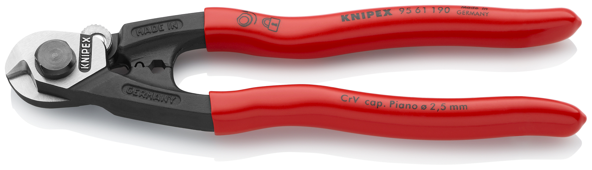 Wire Rope Shears, 7 1/2 in., Plastic Coating