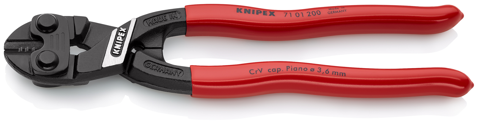 CoBolt High Leverage Compact Bolt Cutters, 8 in., Plastic Coating