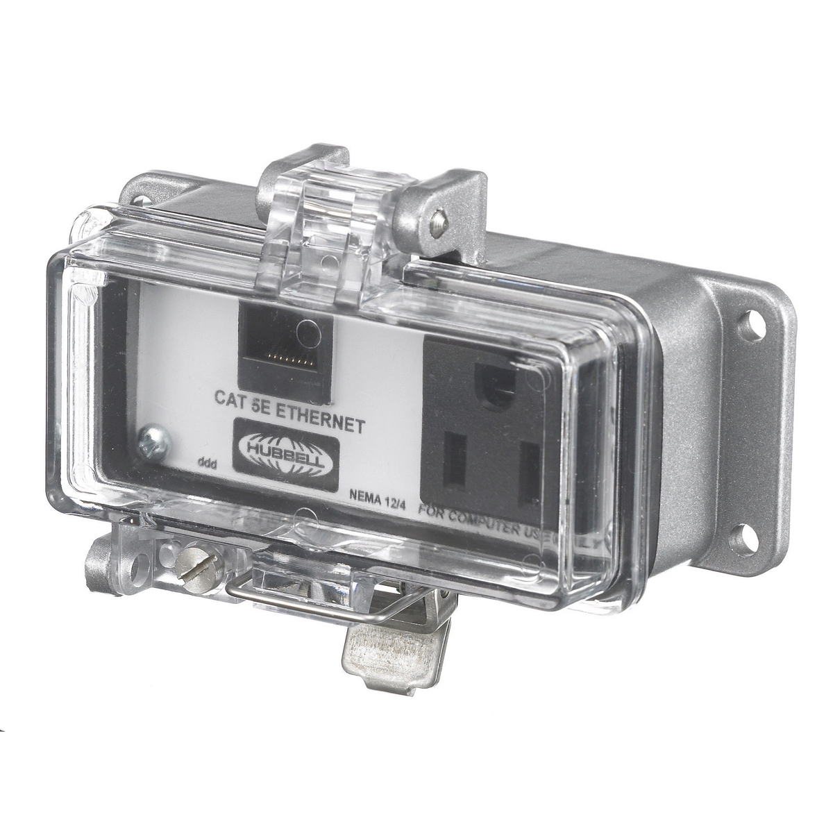 P155E Plug-In Standard Signal and Control Combination Outlet, Receptacle Outlet, Wall Mounting, NEMA 12/4/4X Configuration