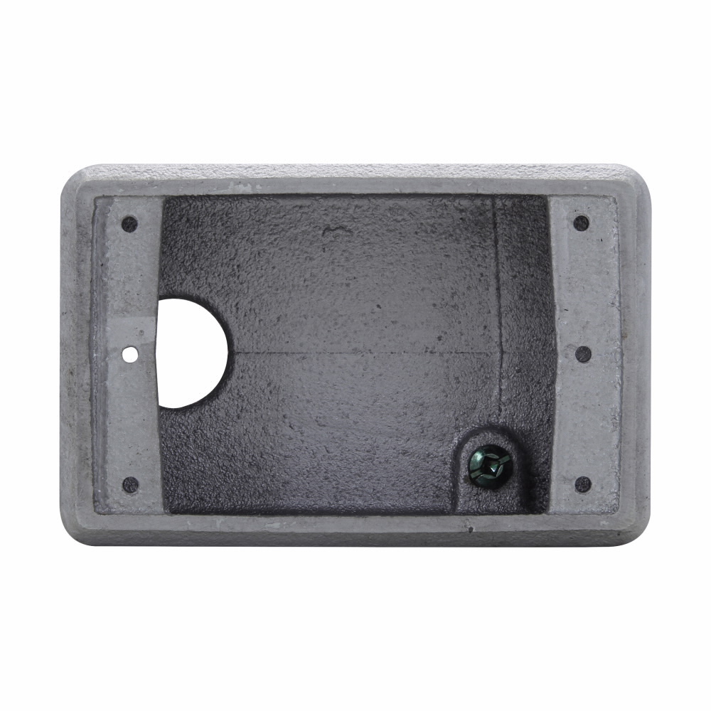 FDA2 Condulet Type FDA 1-Entry Back Feed Deep Conduit Device Box, Feraloy Iron Alloy, 1 Gang, 2-3/4 in W x 3-9/16 in D x 4-9/32 in H