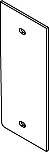 SGT-B AF Series Top Blank Device Plate, 1 Gang, Steel