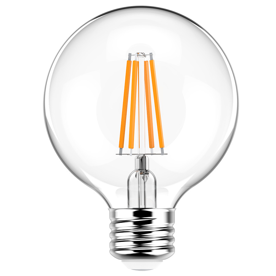 G25-3-E26-927-F-C Dimmable Decorative LED Lamp, 3.8 W, 40 W Incandescent Equivalent, E26 Lamp, G25 Globe Shape, 350 Lumens
